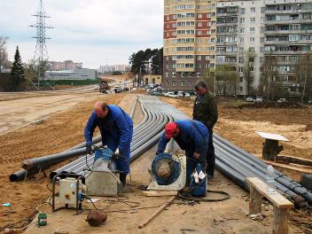 строительство трубопроводов в городских условиях
