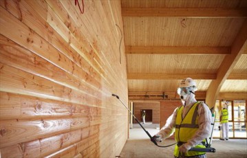 Подготовка и монтаж деревянного бруса модульного сооружения