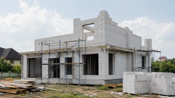 Строительство частного дома из газобетонных блоков